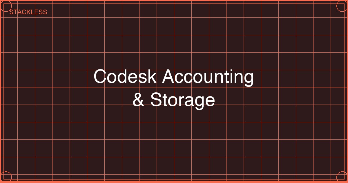 Codesk Accounting & Storage