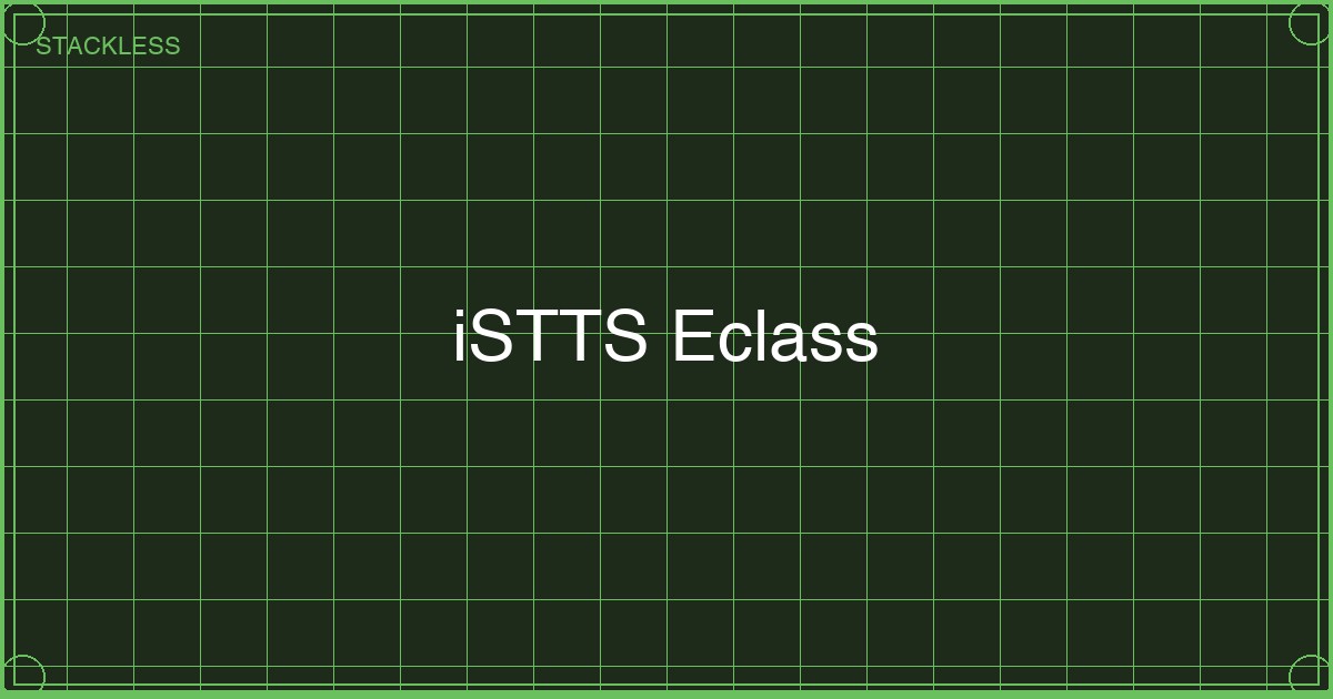 iSTTS Eclass